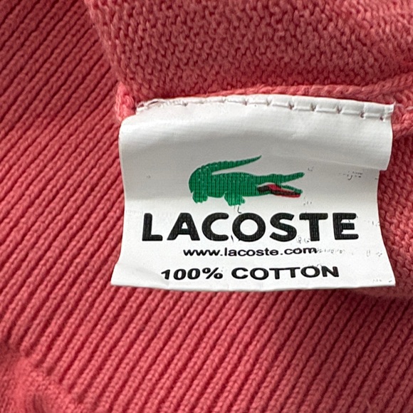 Lacoste V-Neck Cotton Sweater - Picture 4 of 11